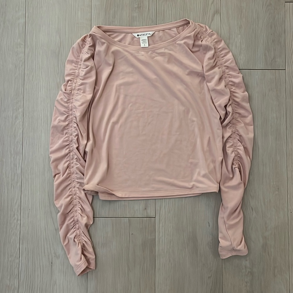 Athleta Pink Long Sleeve Shirt